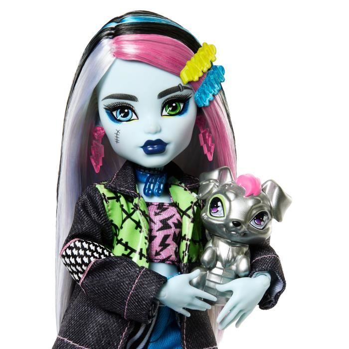 Monster High Frankie Stein Doll with Animal and Accessories HXH73