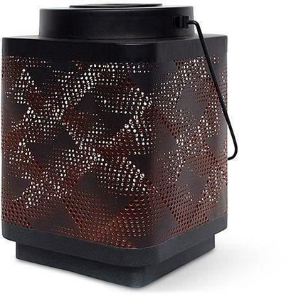 Solar lantern - GARDEN ID Attract - Orange 11 x 11 h15 cm - 6 to 8 hours autonomy - Mobile - On/off button.