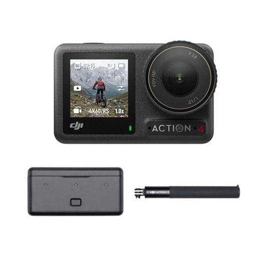 Action Camera - DJI - Osmo Action 4 Adventure Combo - 1/1.3 inch Sensor - 4K/120 fps - Ultra-wide FOV of 155