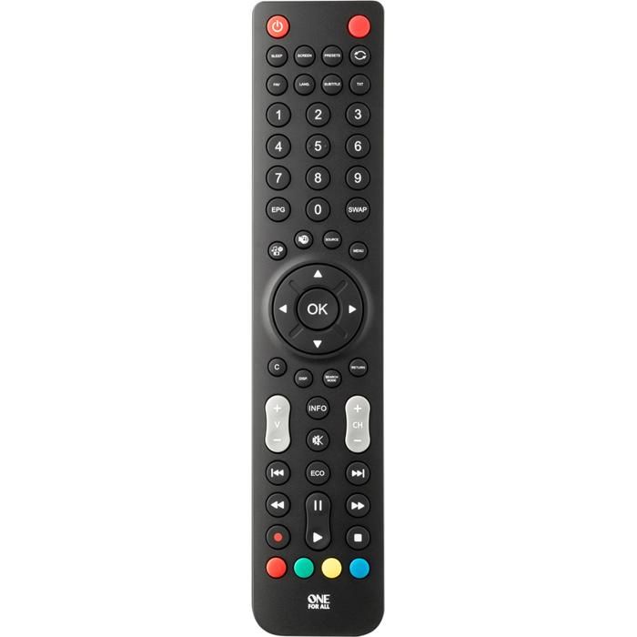 ONE FOR ALL URC1921 Remote Control for any Sharp TV - Black