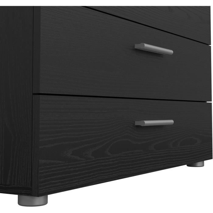 Chest of drawers - 4 drawers - Black - L80.2 x D40.25 x H68.1 cm