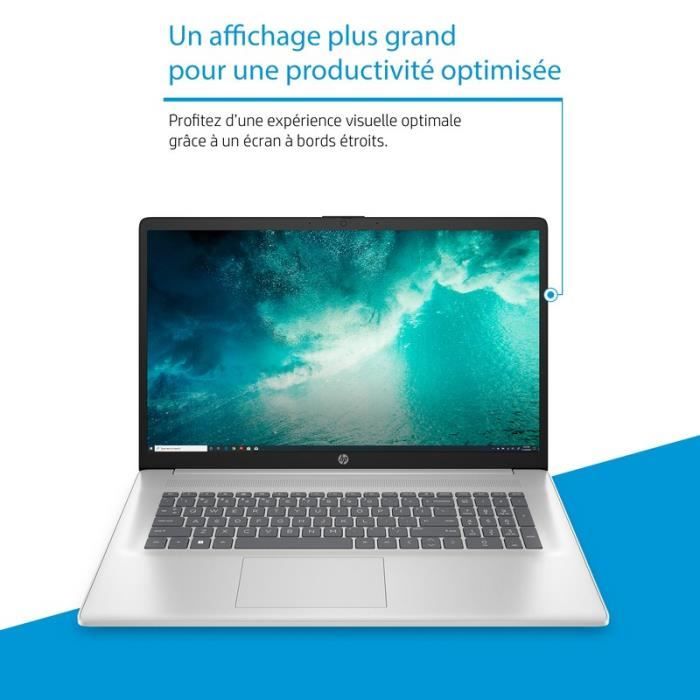HP 17-cn3013nf Laptop PC - 17.3 FHD+ - Core i3-N305 - 8GB RAM - 512GB SSD Storage - Windows 11 - AZERTY