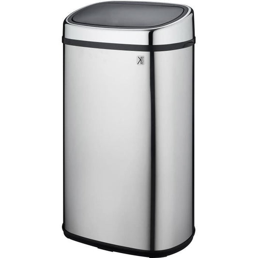 KITCHEN MOVE Semi-Automatic Kitchen Waste Bin One-touch Square 60 L - Gray