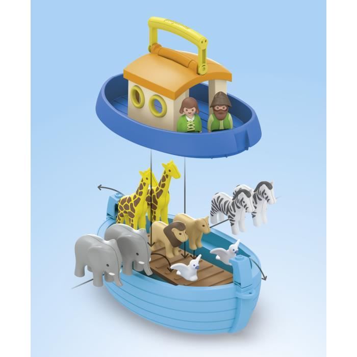 PLAYMOBIL 71681 Noah's Ark - Junior - Includes a floating boat - Ages 1 and up