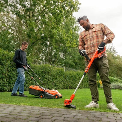 Pack BRUSHLESS 20V lawn mower 33cm cutting length + trimmer + hedge trimmer - DUAL POWER - POWDPGBOX25 - 1 x 20V 3Ah battery + charger