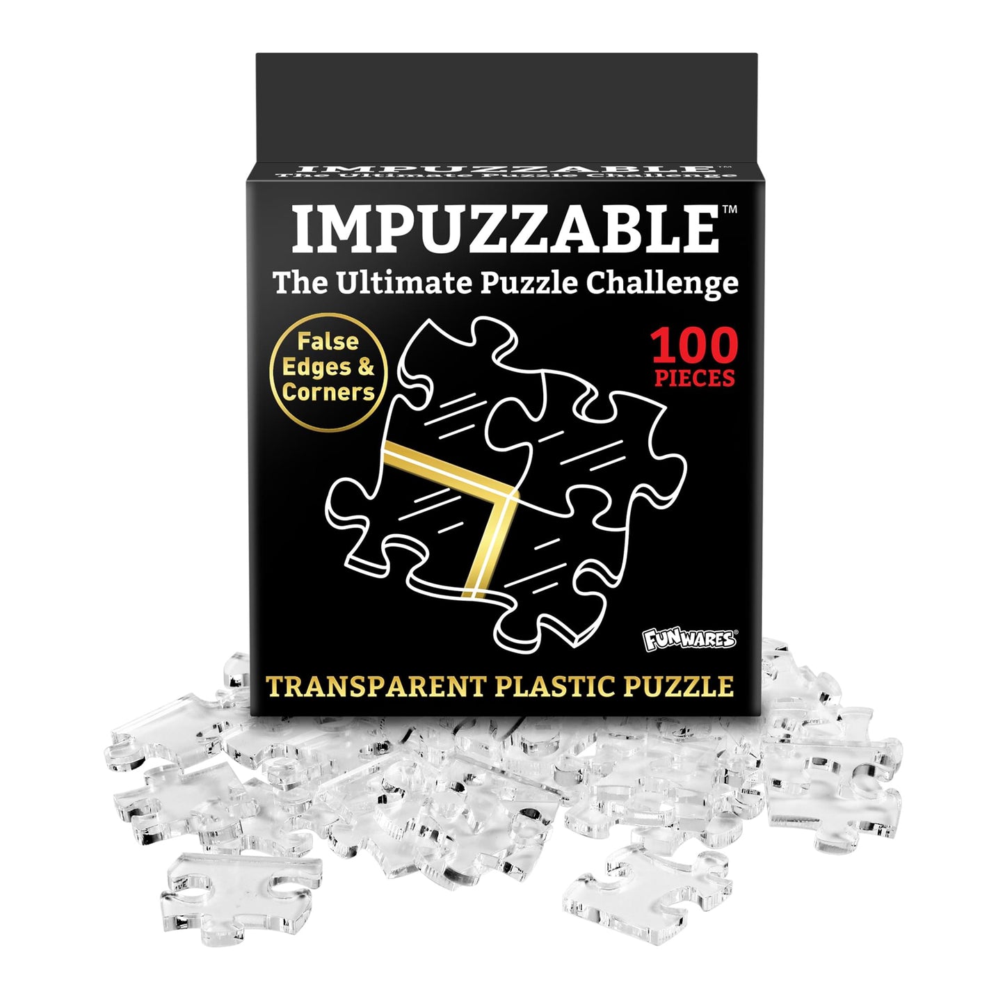 ImPuzzable 100-Piece Crystal Clear Plastic Jigsaw Puzzle