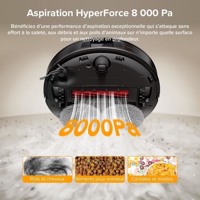 ROBOROCK QR 598 - Robot Vacuum Cleaner - 8000 Pa - Multifunctional Station - Anti-tangle