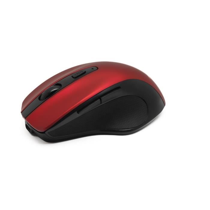 Wireless Mouse - BLUESTORK - OFFICE 75 - Rechargeable - PC/MAC - Red