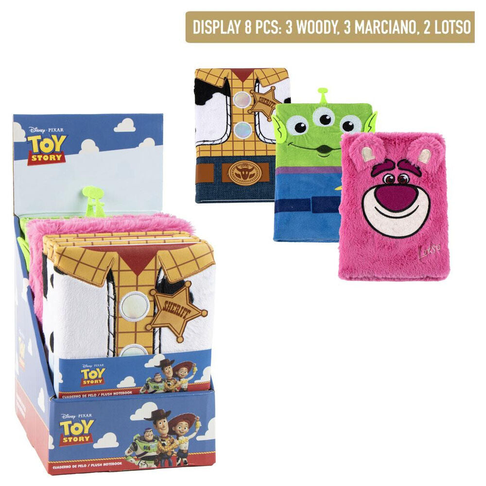 Disney Pixar Toy Story assorted plush notebook