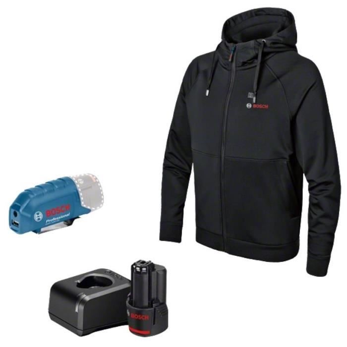 GHH 12 + 18V XA heating jacket + GAA 12V-21 + GBA 12V 2.0AH + GAL 12V-20 Size 2xl Bosch