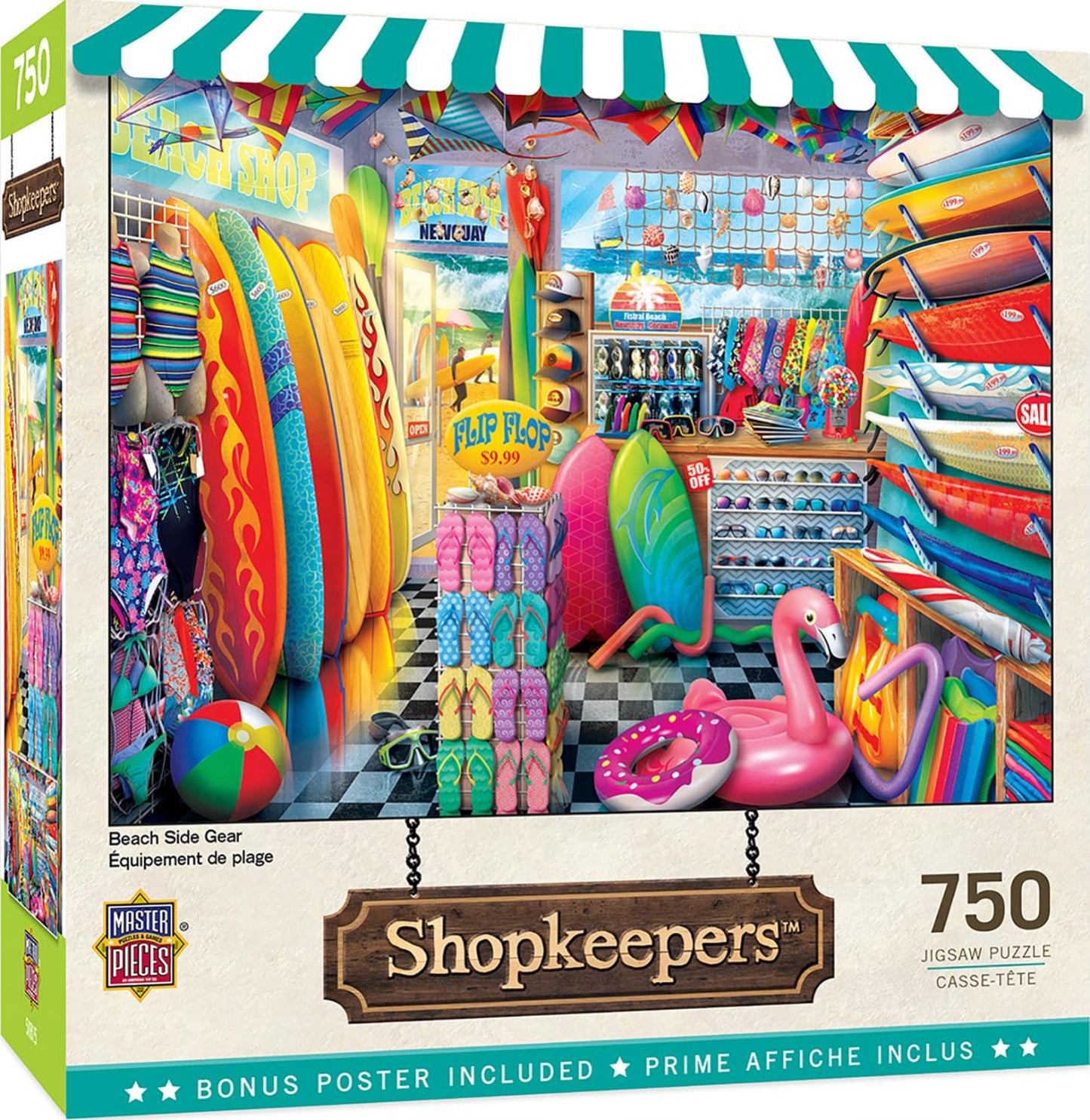 Beach Side Gear 750 Piece Jigsaw Puzzle