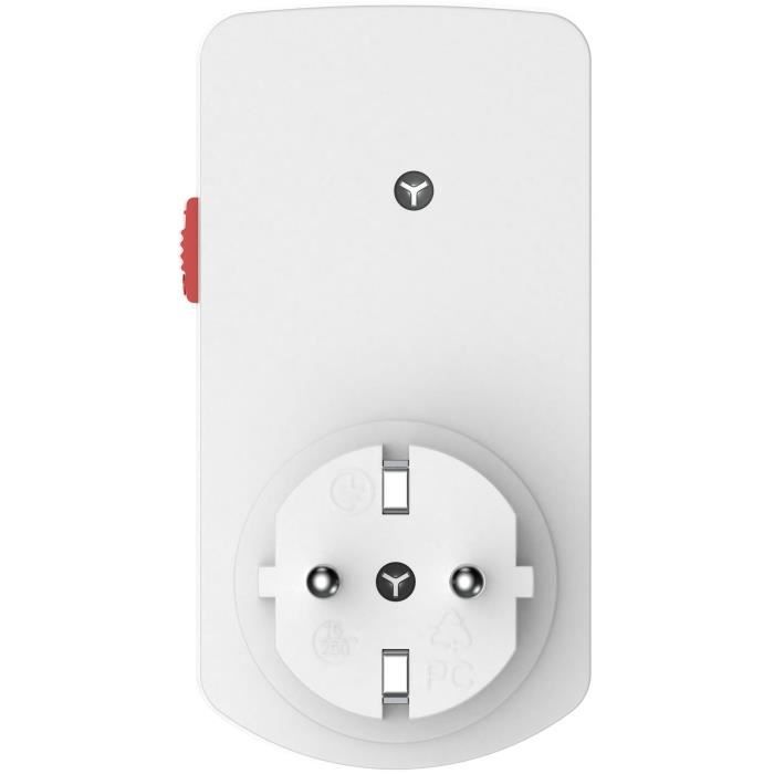 Compact mechanical timer - GAO - 3680W programmer - 16A - 96 switching cycles/day - White