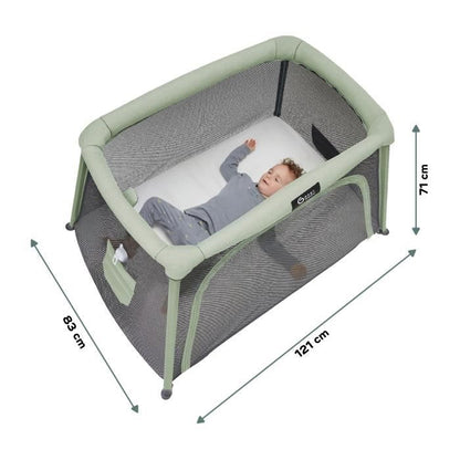 Babymoov Moov and Comfy 3-in-1 travel cot - From birth to 4 years - Large cradle Extra bed & Play area