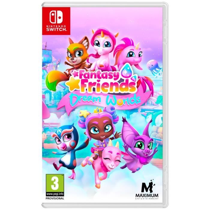 Fantasy Friends Dream Worlds + Coloring Book - Nintendo Switch Game