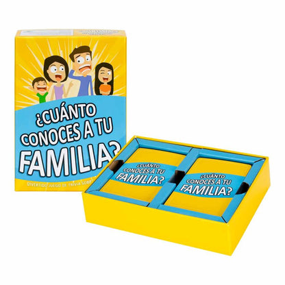 Spanish How well do you know your family? board game