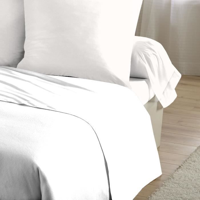 Flat sheet - HOME LINGE PASSION - 180 x 290 cm - 1 person - White