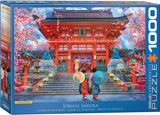 Spring Sakura by David McLean 1000 Piece Jigsaw Puzzle
