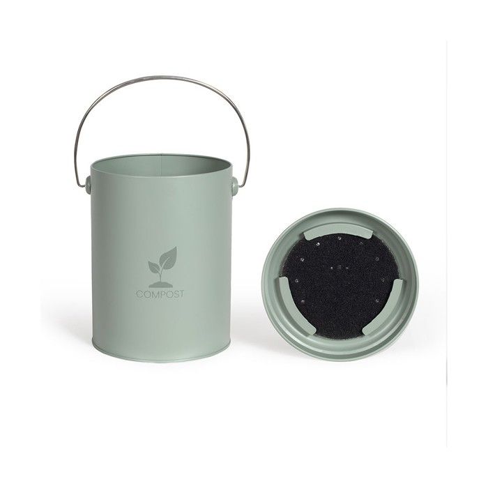 Livoo Kitchen compost bucket 6l green - MES154V