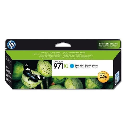 HP 971XL Genuine Large Capacity Cyan Ink Cartridge for HP Officejet X451 / X476 / X551 / X576 (CN626AE)