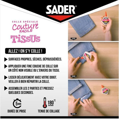 SADER Glue Bottle Finished Hems - 40ml - 30242290