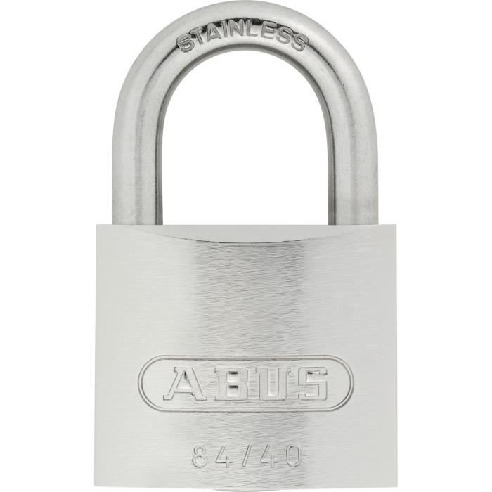 Solid brass padlock - ABUS - 84IB/40 - Stainless steel shackle - Anti-corrosion interior parts