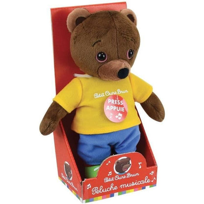 LITTLE BEAR BROWN Musical Plush For Children - 22 cm