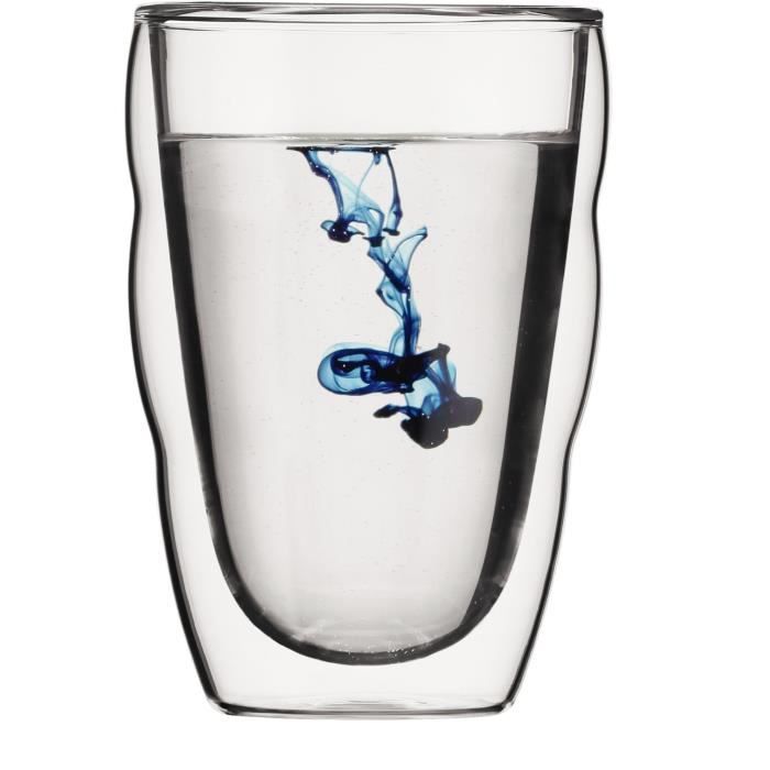 Set of 6 thermo glasses - BODUM - Pilatus - Double wall - 0.35 l - Transparent