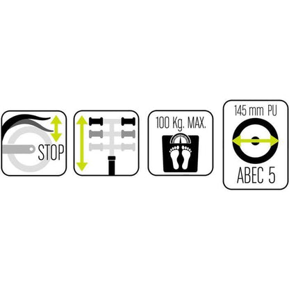 STAMP 6 '' foldable scooter SKIDS CONTROL