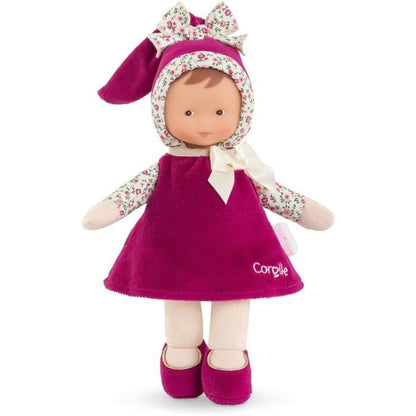 Doudou - COROLLE - Miss Rose Grenadine - 25 cm - vanilla scent - from birth
