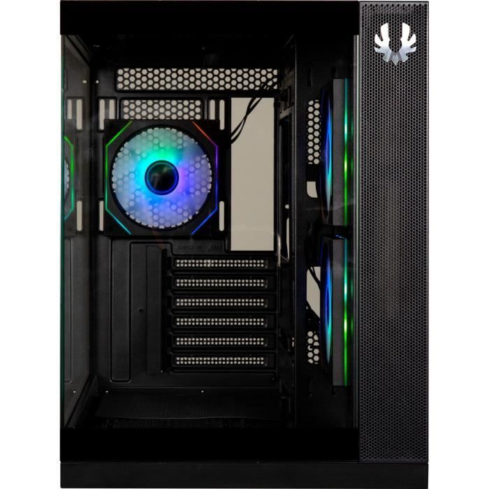 PC Case - BITFENIX - Triton - Cube - ATX - Black - Tempered Glass - USB-C and A-RGB