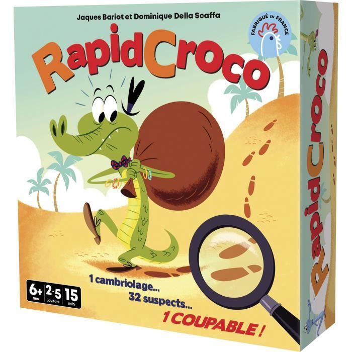 RapidCroco - Asmodee - Investigation game - 32 Suspect 1 guilty