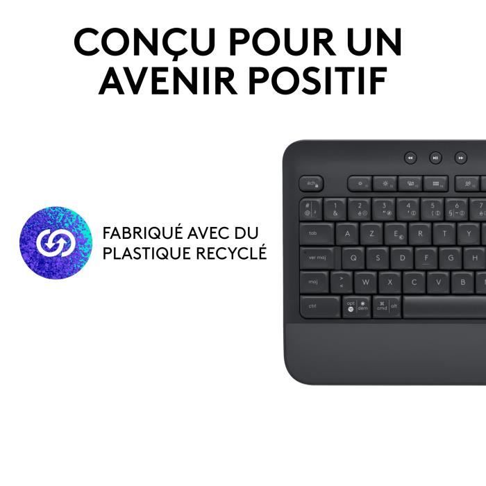 Logitech - Wireless keyboard - Entremonomic Entremoire with T -heads -Signature K650 - Graphite