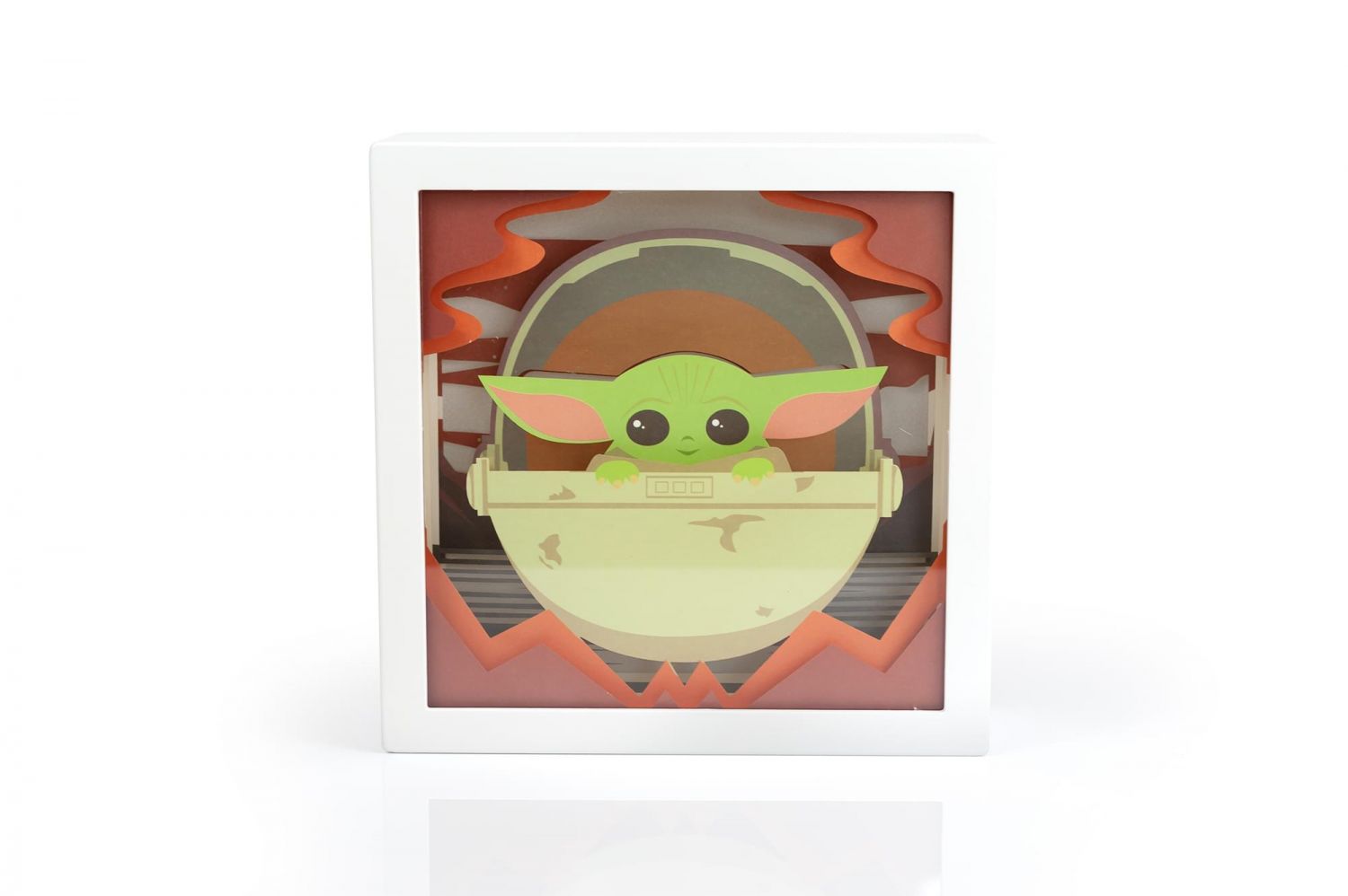Star Wars: The Mandalorian, The Child 3D Mini Shadow Light Box | 6 x 6 Inches