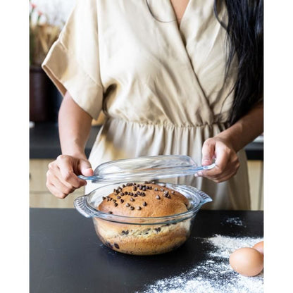 PYREX - 118A000/7043 - Cocotte ronde - 32cm * 27cm - Pyrex Classic - 3,5L + 1,4L