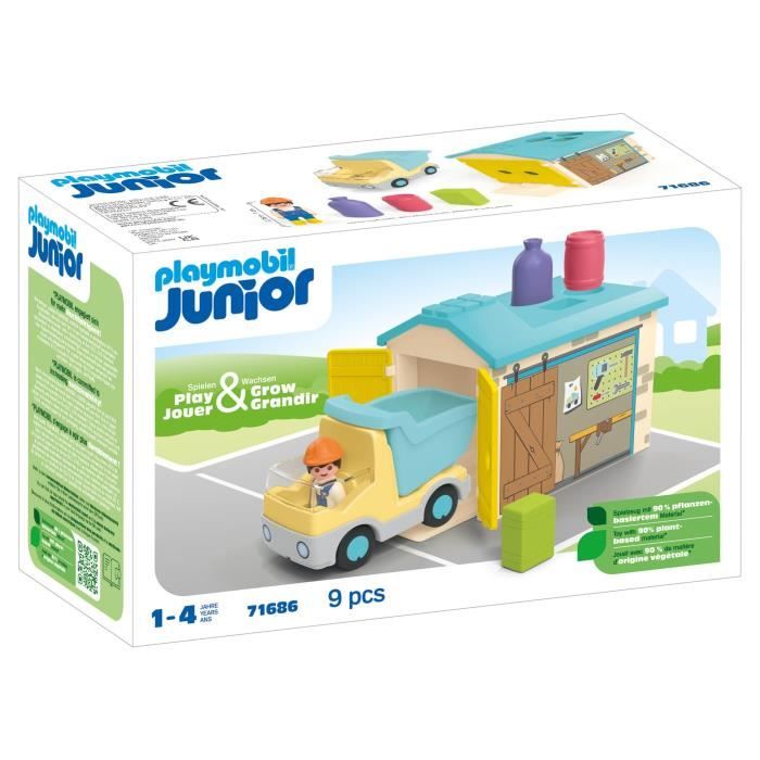 PLAYMOBIL Junior 71686 Truck and Garage Worker, Disney, From 12 months
