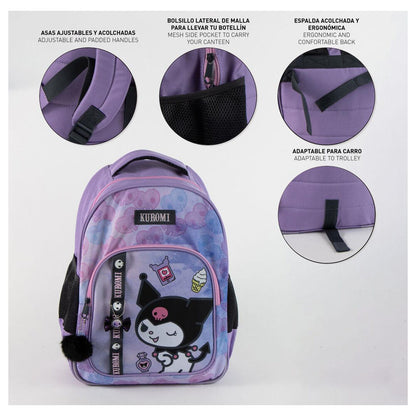 Hello Kitty Kuromi adaptable backpack 42cm