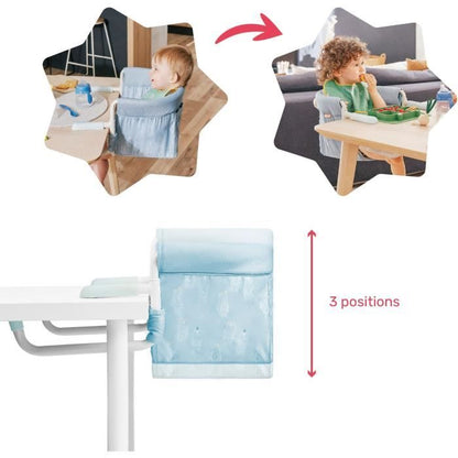 Badabulle Baby table seat with 4 -arm attachment system, ultra compact folding, from 6 to 36 months
