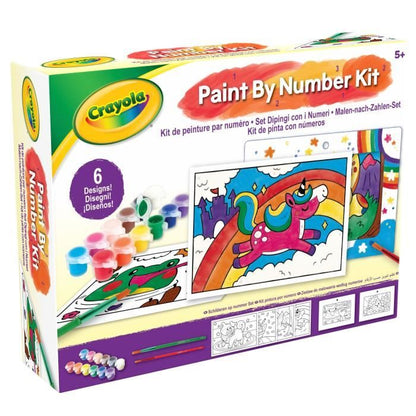 CRAYOLA Paint by Number Kit - 6 Painting Templates - Ages 5+