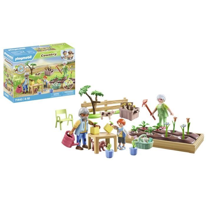 PLAYMOBIL 71443 Grandparents and vegetable garden - Country - Ages 4 and up