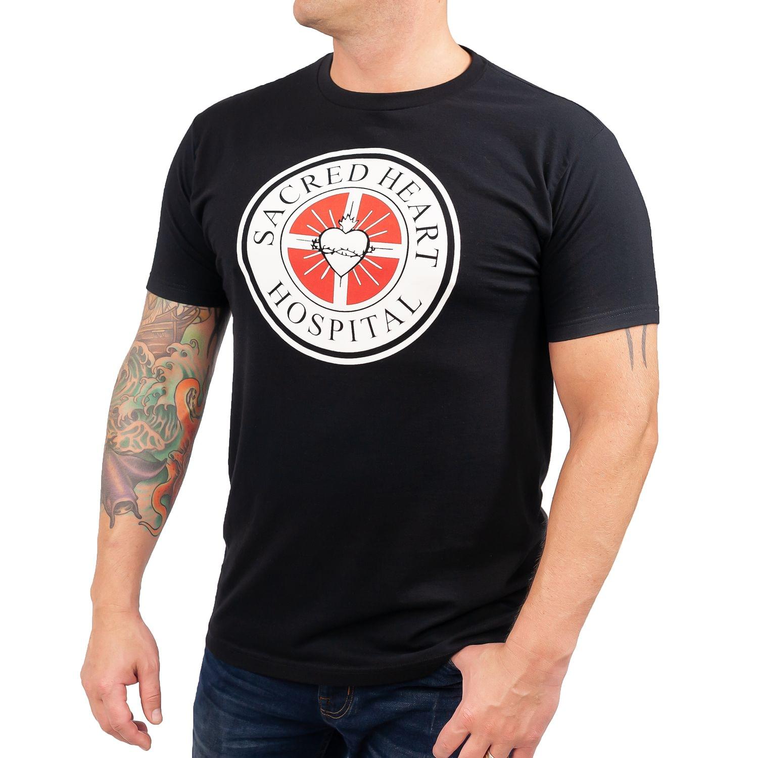 Scrubs "Sacred Heart Hospital" Men's Black T-Shirt - Large