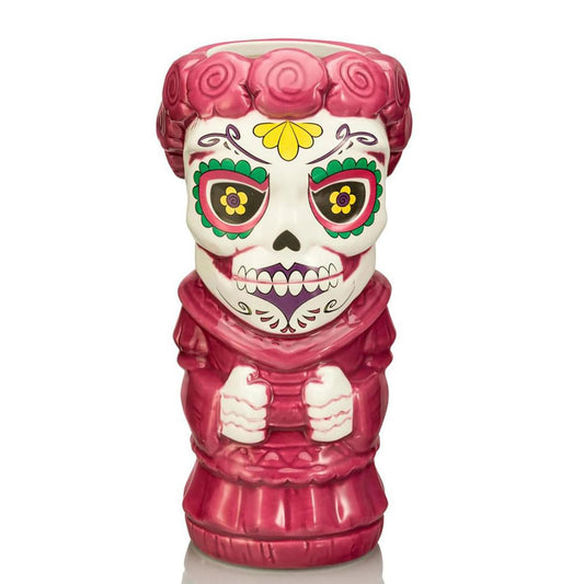 Geeki Tiki Day Of The Dead Sugar Skull Woman 16 Ounce Ceramic Mug