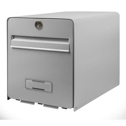 Burg Wachter Mailbox Favor in Galvanized Steel - 1 Door - Gray