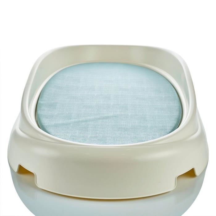 THERMOBABY changing pad - 76x45 cm - VASCO - lily of the valley white