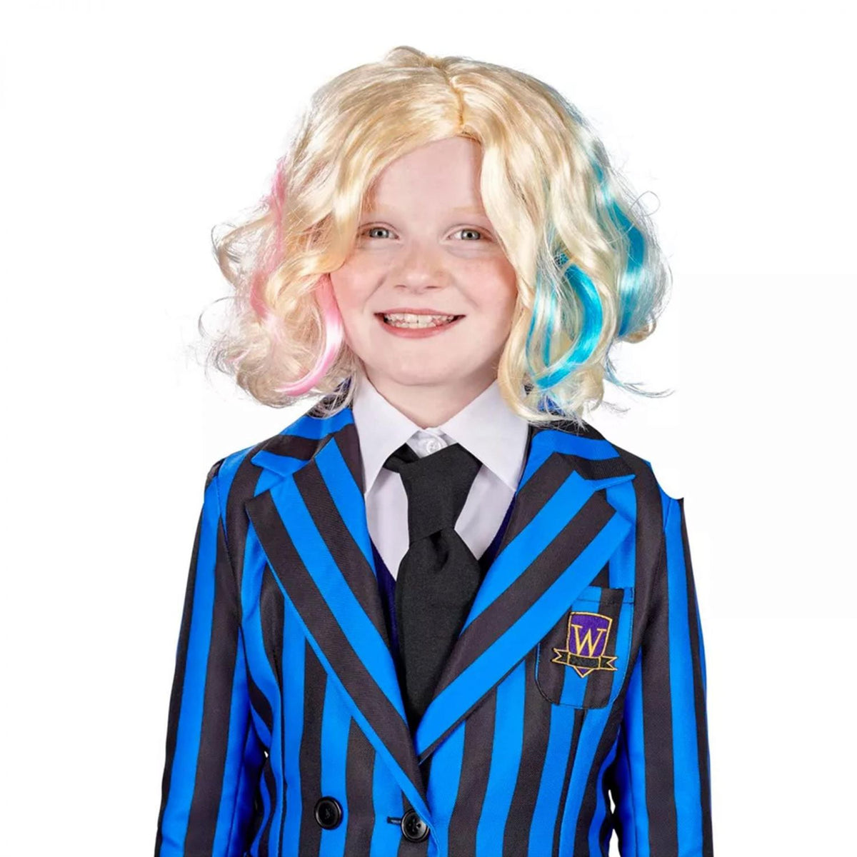 Gothic Girls Friend Blonde Child Costume Wig