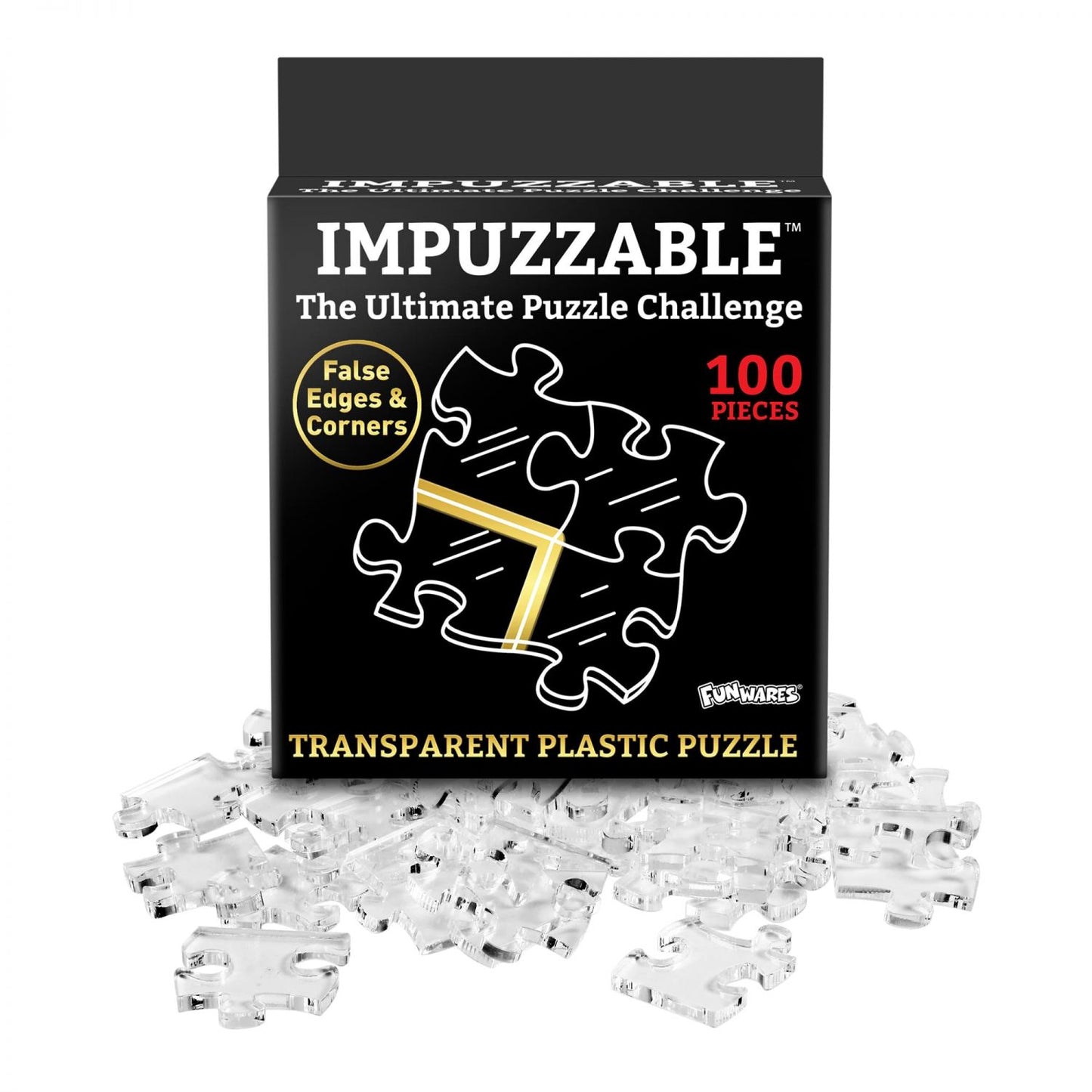 ImPuzzable 100-Piece Crystal Clear Plastic Jigsaw Puzzle
