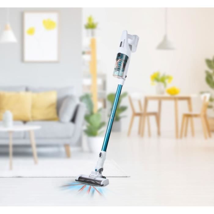 Domo do233SV - Wireless broom vacuum cleaner 2 -in -1 - 2 speeds - Cyclonic system - Autonomy 20min - Push tank 0.6l