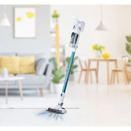 Domo do233SV - Wireless broom vacuum cleaner 2 -in -1 - 2 speeds - Cyclonic system - Autonomy 20min - Push tank 0.6l