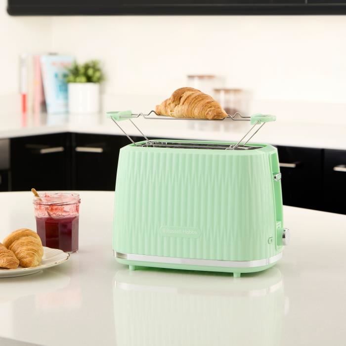 Toaster - RUSSELL HOBBS - EDEN - 800 W - 2 slots - Pistachio