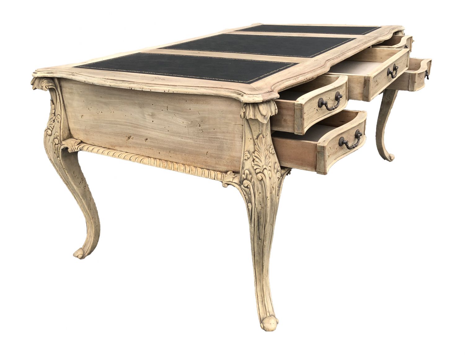 Natural Mahogany Large Chippendale Writing Desk