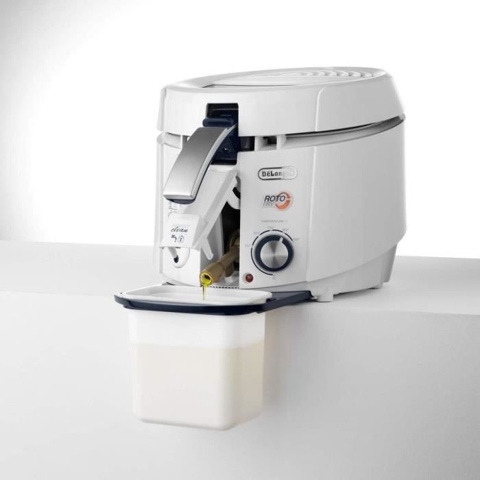 DELONGHI F38436 RotoFry Classic Electric Fryer - White